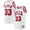 Scottie Pippen Chicago Stylish Bulls Hardwood Classics Swingman Jersey White/Black for Basketball Enthusiasts