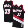 Scottie Pippen Stylish Portland Trail Blazers 1999/00 Hardwood Classics Swingman Jersey Black Great for Fans
