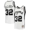 Sean Elliott San Antonio Elegant Spurs 1998/99 Hardwood Classics Swingman Jersey White Great for Fans