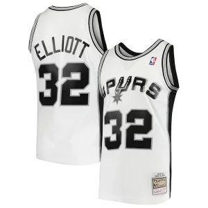 Sean Elliott San Antonio Elegant Spurs 1998/99 Hardwood Classics Swingman Jersey White Great for Fans
