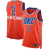 Shai Gilgeous Alexander Oklahoma City Thunder Jordan Brand Unisex Swingman Jersey Statement Edition Orange Stylish Must - Have for Jerseys Lovers