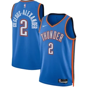 Shai Gorgeous Gilgeous Alexander Oklahoma City Thunder Nike Unisex Swingman Jersey Icon Edition Blue Perfect for Game Day
