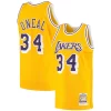 Shaquille O'Neal Los Angeles Lakers 1996/97 Elegant Hardwood Classics Authentic Jersey Gold Ideal for Collectors
