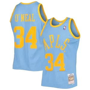 Shaquille O'Neal Los Angeles Lakers 2001/02 Hardwood Classics Swingman Jersey Gorgeous Powder Blue Ideal for Collectors