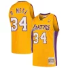 Shaquille O'Neal Los Angeles Lakers Hardwood Classics Swingman Jersey Gold Unique Ideal for Collectors