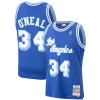 Shaquille O'Neal Los Angeles Lakers Hardwood Classics Swingman Trendy Jersey Royal/Purple/Gold Must - Have for Jerseys Lovers