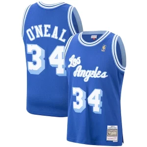 Shaquille O'Neal Los Angeles Lakers Hardwood Classics Swingman Trendy Jersey Royal/Purple/Gold Must - Have for Jerseys Lovers