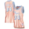 Shaquille O'Neal Los Angeles Lakers Women's Eye - catching 75th Anniversary Rose Gold 1996 Swingman Jersey Pink for Basketball Enthusiasts