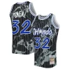 Shaquille O'Neal Orlando Magic 1994/95 Hardwood Classics Marble Stylish Swingman Jersey Black Great for Fans