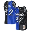 Shaquille O'Neal Orlando Magic Hardwood Classics 1994/95 Split Swingman Jersey Fabulous Blue/Black Ideal for Collectors