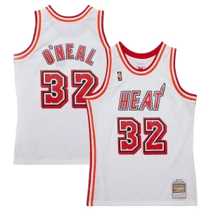 Shaquille O'Neal Miami Heat 2007/08 Stylish Hardwood Classics Swingman Jersey White Ideal for Collectors
