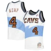Shawn Kemp Cleveland Cavaliers Hardwood Classics Unique Swingman Jersey White Must - Have for Jerseys Lovers