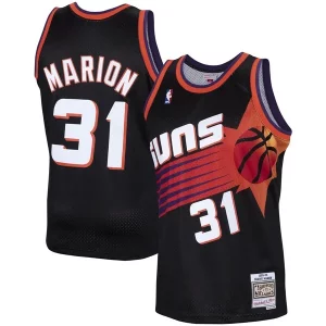 Shawn Marion Phoenix Suns 1999/00 Eye - catching Hardwood Classics Swingman Jersey Black Must - Have for Jerseys Lovers