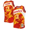 Stacey Augmon Atlanta Hawks 1991/92 Hardwood Classics Unique Marble Swingman Jersey Red Must - Have for Jerseys Lovers