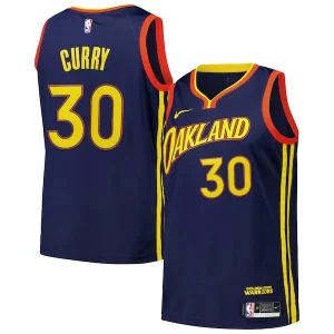 Stephen Curry Golden State Warriors Nike Stylish Swingman Player Jersey City Edition Royal Ideal for Collectors