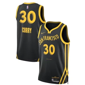 Stephen Curry Golden State Warriors Nike Unisex 2023/24 Swingman Jersey Black Chic City Edition for Basketball Enthusiasts
