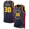 Stephen Curry Golden State Warriors Nike Unisex 2024/25 Swingman Chic Player Jersey City Edition Navy for Basketball Enthusiasts