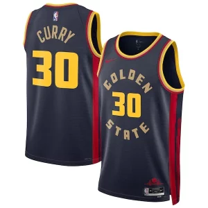 Stephen Curry Golden State Warriors Nike Unisex 2024/25 Swingman Chic Player Jersey City Edition Navy for Basketball Enthusiasts