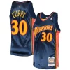 Stephen Curry Golden State Warriors Stylish 2009/10 Hardwood Classics Authentic Jersey Navy for Basketball Enthusiasts