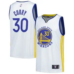 Stephen Curry Golden State Warriors Unique Fast Break Replica Player Jersey Association Edition White for Basketball Enthusiasts