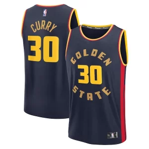 Stephen Curry Golden Trendy State Warriors 2024/25 Fast Break Player Jersey City Edition Navy Perfect for Game Day