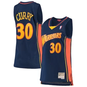 Stephen Curry Premium Golden State Warriors Women's 2009 10 Hardwood Classics Swingman Jersey Navy Perfect for Game Day