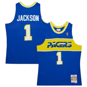 Stephen Jackson Indiana Pacers Hardwood Classics Swingman Jersey Elegant Royal Great for Fans