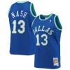 Steve Nash Dallas Mavericks 1998/99 Premium Hardwood Classics Swingman Jersey Blue Great for Fans