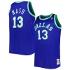 Steve Nash Dallas Mavericks Big Chic & Tall Hardwood Classics 1998/99 Swingman Jersey Blue for Basketball Enthusiasts