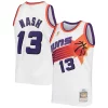 Steve Nash Phoenix Stylish Suns 2001/02 Hardwood Classics Swingman Jersey White/Purple Great for Fans