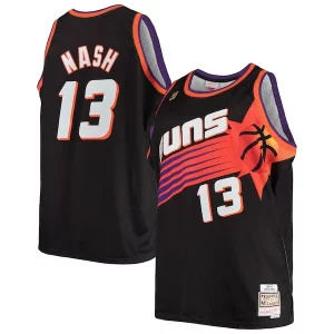 Steve Nash Phoenix Suns 1996/97 Big & Unique Tall Hardwood Classics Swingman Jersey Black/White Ideal for Collectors