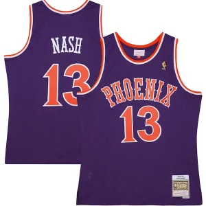 Steve Nash Phoenix Suns 2001/02 Hardwood Classics Swingman Jersey Purple/White Gorgeous for Basketball Enthusiasts