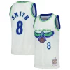 Steve Smith Atlanta Hawks Chainstitch Swingman Jersey Gorgeous Cream Ideal for Collectors