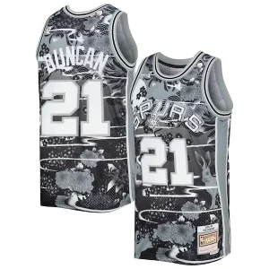 Tim Duncan San Antonio Spurs 1998/99 Hardwood Classics Lunar New Year Swingman Chic Jersey Silver Must - Have for Jerseys Lovers