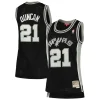 Tim Duncan San Antonio Spurs Women's 1998/99 Hardwood Classics Premium Swingman Jersey Black Great for Fans