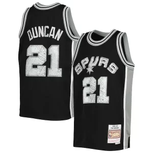 Tim Duncan San Antonio Spurs Youth 1998/99 Hardwood Classics Chic 75th Anniversary Diamond Jersey Perfect for Game Day