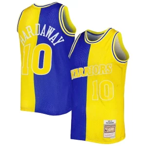 Tim Hardaway Golden State Warriors Hardwood Stylish Classics 1990/91 Split Swingman Jersey Royal/Gold Great for Fans