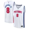 Tim Hardaway Jr. Detroit Pistons Fabulous Youth Fast Break Replica Player Jersey Association White Edition Great for Fans