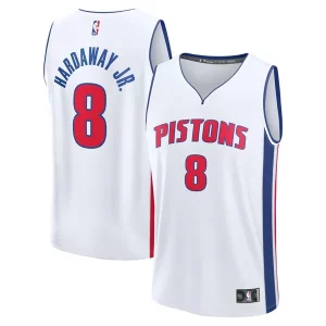 Tim Hardaway Jr. Detroit Pistons Fabulous Youth Fast Break Replica Player Jersey Association White Edition Great for Fans