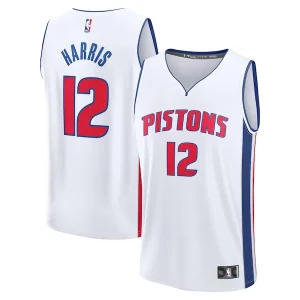 Tobias Harris Detroit Pistons Fast Break Stylish Replica Player Jersey Association Edition White Must - Have for Jerseys Lovers