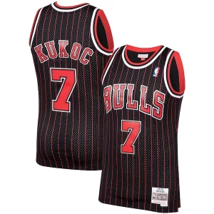 Toni Kukoc Chicago Bulls 1995/96 Hardwood Classics Unique Swingman Jersey Black Must - Have for Jerseys Lovers