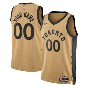 Toronto Raptors Nike Unisex 2023/24 Custom Premium Swingman Jersey Gold City Edition Ideal for Collectors