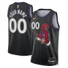 Toronto Raptors Nike Unisex 2024/25 Custom Swingman Fabulous Jersey City Edition Black Ideal for Collectors