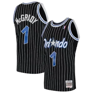 Tracy McGrady Orlando Magic Hardwood Unique Classics Swingman Jersey Black/Blue Must - Have for Jerseys Lovers
