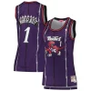 Tracy McGrady Toronto Raptors Women's 1998/99 Elegant Hardwood Classics Swingman Jersey Purple for Basketball Enthusiasts