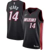 Tyler Herro Miami Heat Nike Unisex Swingman Jersey Icon Edition Trendy Black Must - Have for Jerseys Lovers