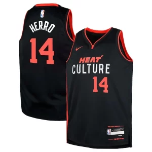 Tyler Herro Miami Heat Nike Youth Swingman Replica Jersey City Edition Black Fabulous Great for Fans