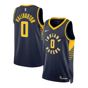 Tyrese Haliburton Indiana Pacers Nike Stylish Unisex Swingman Jersey Association Edition Navy Perfect for Game Day
