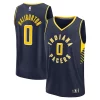Tyrese Haliburton Indiana Pacers Youth Fast Break Eye - catching Replica Player Jersey Icon Edition Navy Great for Fans