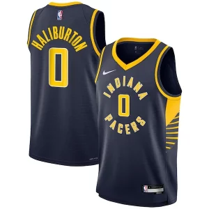 Tyrese Haliburton Indiana Stylish Pacers Nike Youth Swingman Jersey Icon Edition Navy Perfect for Game Day